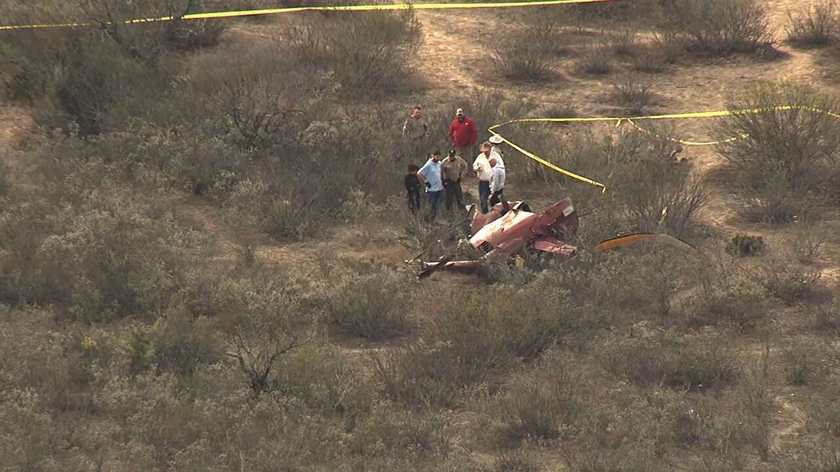 TWO KILLED IN HELICOPTER CRASH    helicopter has crashed on a ranch outside of San Antonio, killing two people on board