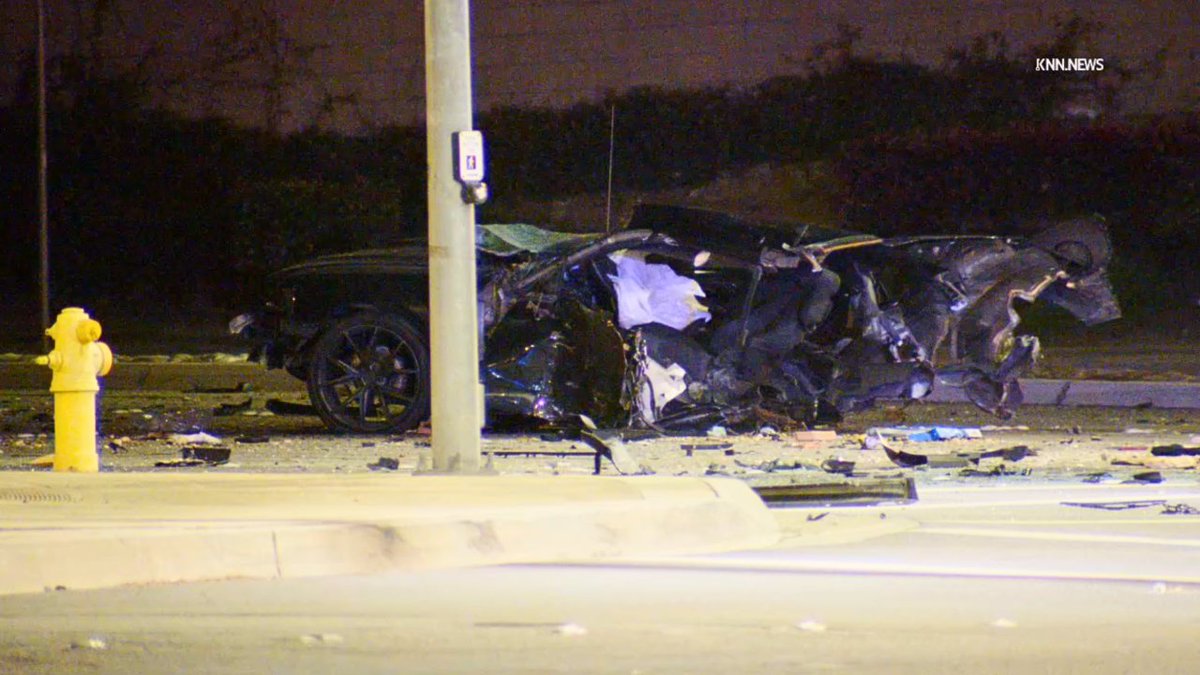 1 person killed in L.A. County crash that split car in half