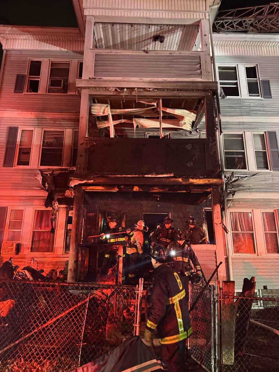 Heavy fire on the 1st & 2nd floor porches of 59 Goodale Rd Mattapan. A 2nd alarm was immediately ordered. Firefighters were able to quickly contain and extinguish the fire