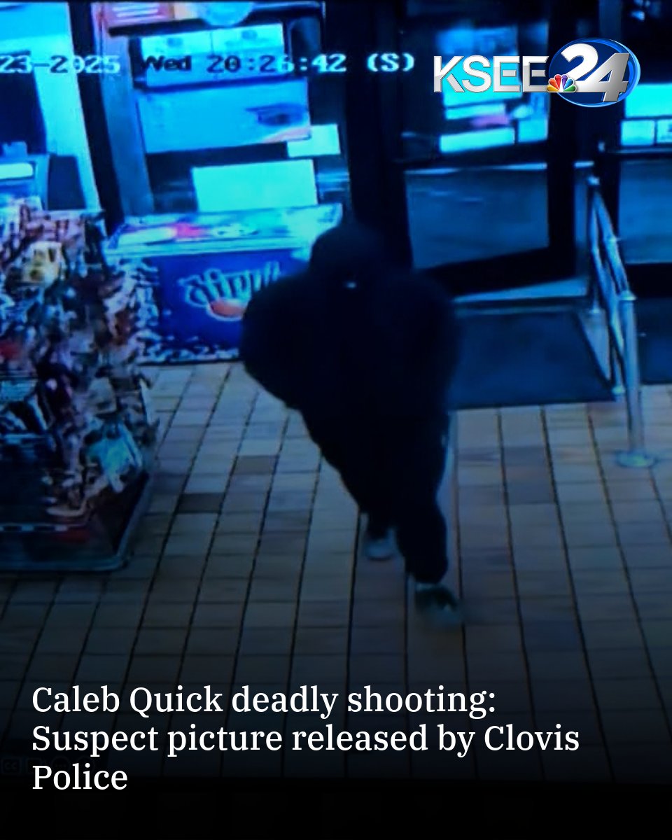New details on what led to the death of 18-year-old Caleb Quick were released by Clovis Police on Friday, including the first picture of the suspect in the deadly shooting