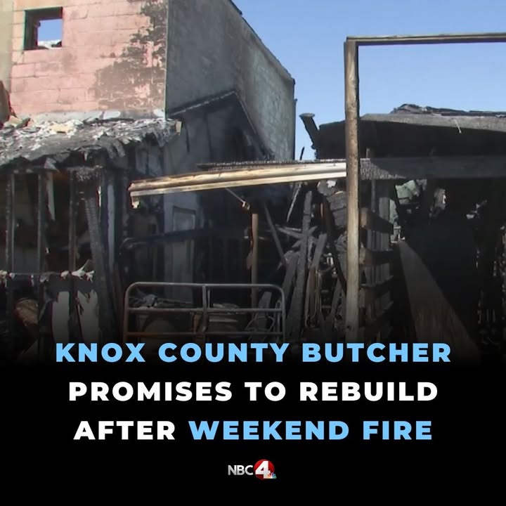 Fire destroyed a decades-old, family-owned butcher shop in a Knox County community