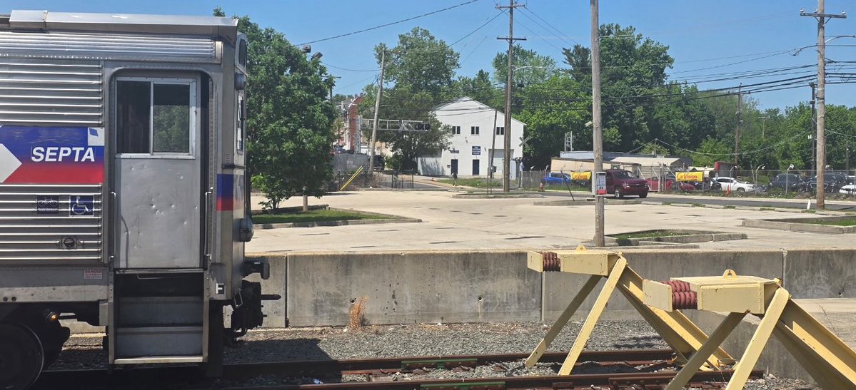 Eight people hurt after @SEPTA trolley/train crashed into bumper and the end of the line in Norristown Transportation Center.