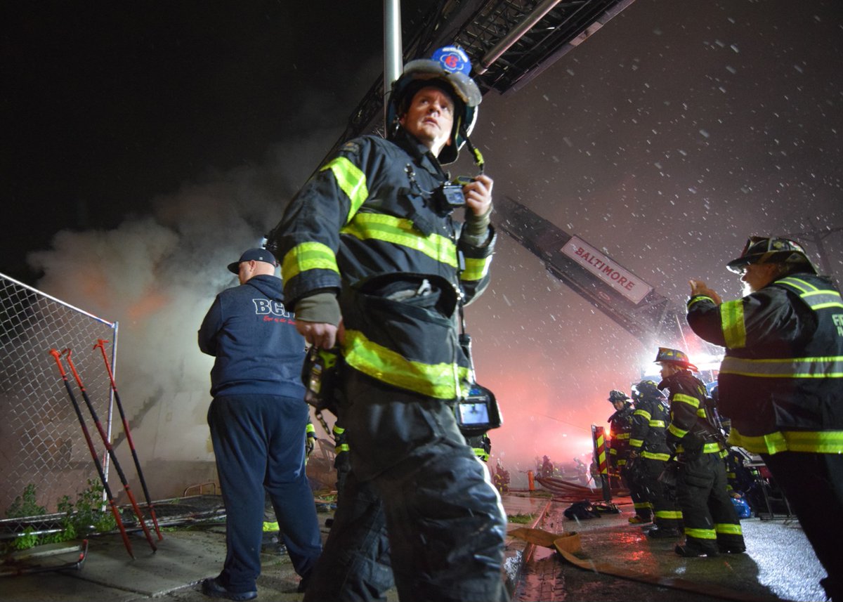 Baltimore firefighters battled a house fire in the 3400 block of Keswick Road on Wednesday morning. They were dispatched to the fire around 2:05 a.m. Firefighters were initially unsure about the location of the fire due to the thickness of the smoke on the block and the rain