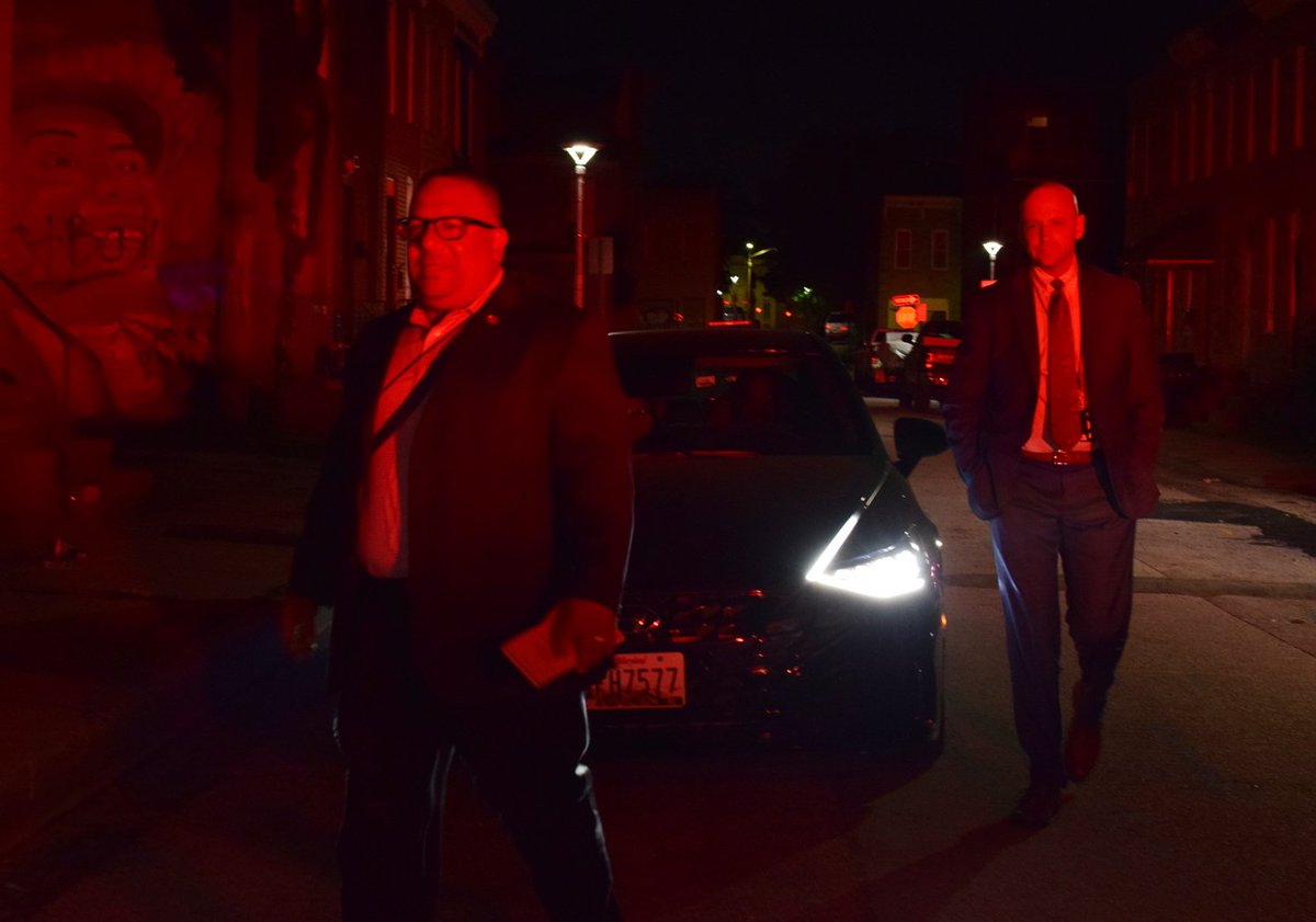 Homicide detectives Mohammed Ali and Ryan Diener arrive at the 1900 block of Wilhelm Street to investigate the questionable death of a person found on the second floor of a vacant house that was charred by a fire on Jan. 18, 2025. The decomposing body was found on Thursday night