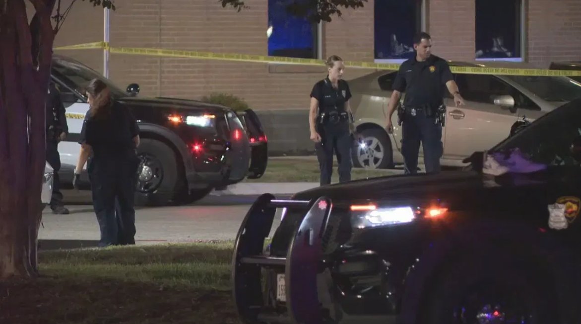 Suspect has been taken into custody after allegedly opening fire on a local restaurant, prompting an officer to respond with gunfire