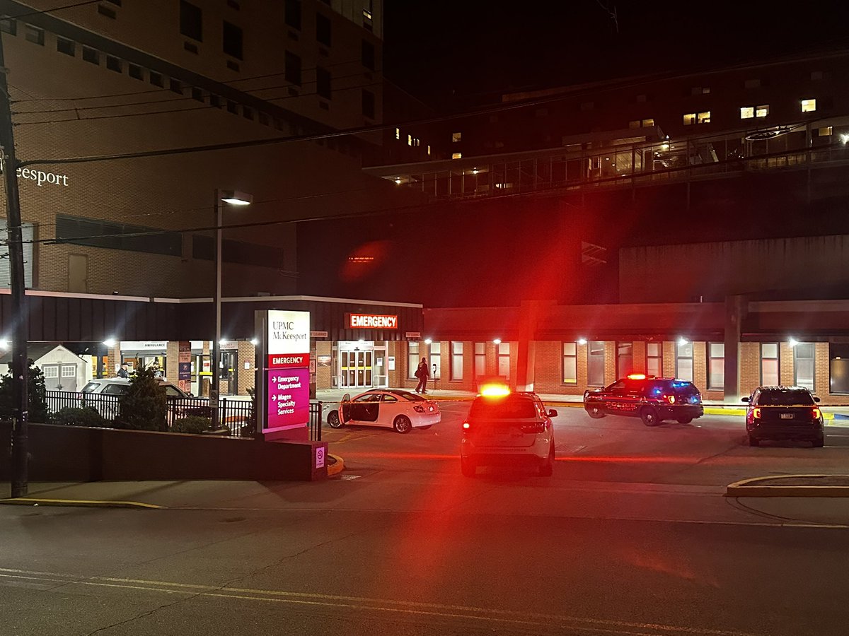 Allegheny County police are investigating a shooting at UPMC McKeesport.  Dispatchers ￼confirm one person was hurt. There are shell casings littering the area as well as bullet holes in the windows of the hospital. The uncle of the victim says a person was taken into custody