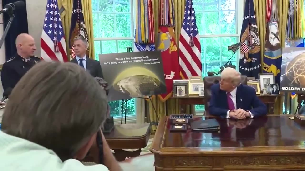 .@SpaceForceDoD Gen. Michael Guetlein, who @POTUS appointed to oversee Golden Dome development: Golden Dome is a bold and aggressive approach to hurry up and protect the homeland from our adversaries. We owe it to our children and our children's children to protect them.