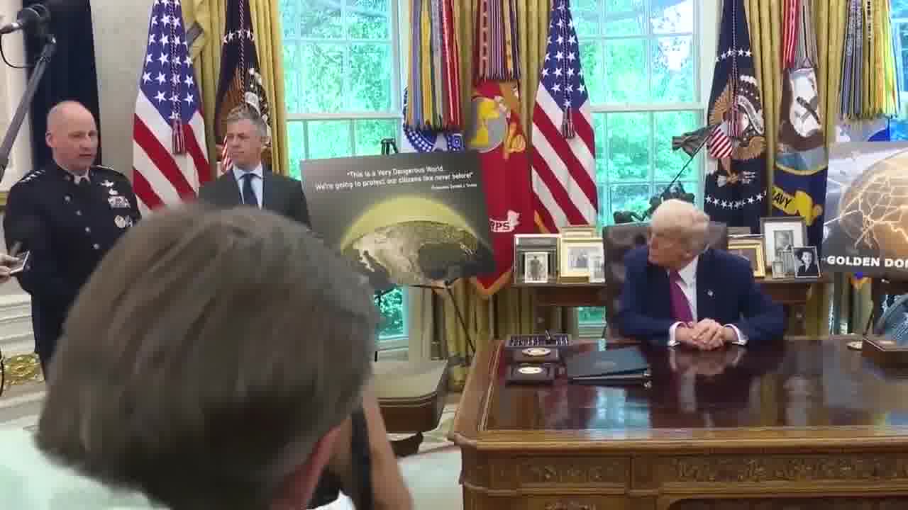 .@SpaceForceDoD Gen. Michael Guetlein, who @POTUS appointed to oversee Golden Dome development: Golden Dome is a bold and aggressive approach to hurry up and protect the homeland from our adversaries. We owe it to our children and our children's children to protect them.
