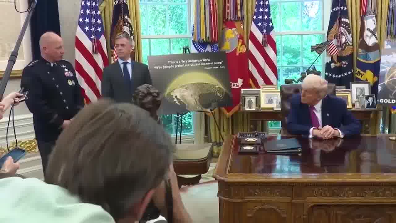 .@SpaceForceDoD Gen. Michael Guetlein, who @POTUS appointed to oversee Golden Dome development: Golden Dome is a bold and aggressive approach to hurry up and protect the homeland from our adversaries. We owe it to our children and our children's children to protect them.