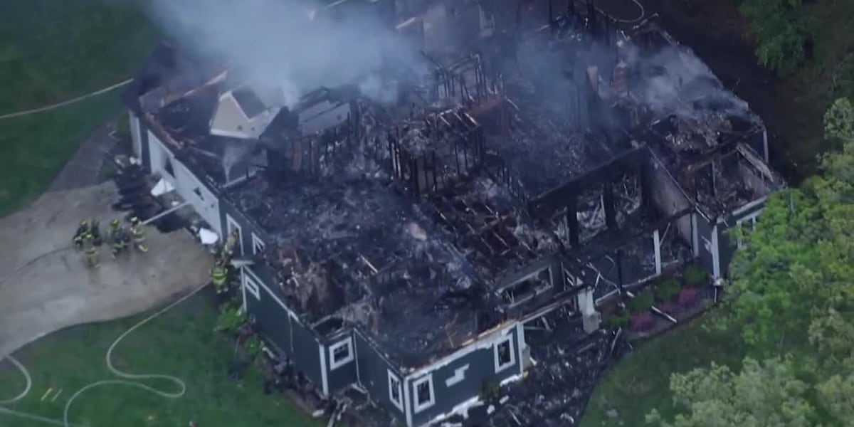A home in Wisconsin was destroyed after a lithium battery caught fire