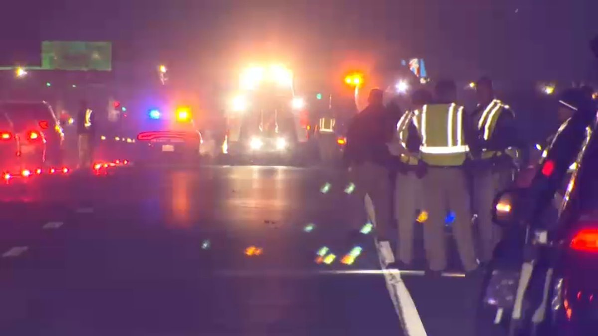 A pedestrian was killed early this morning after she was struck by a big-rig on eastbound Highway 37 in Vallejo, according to the CHP