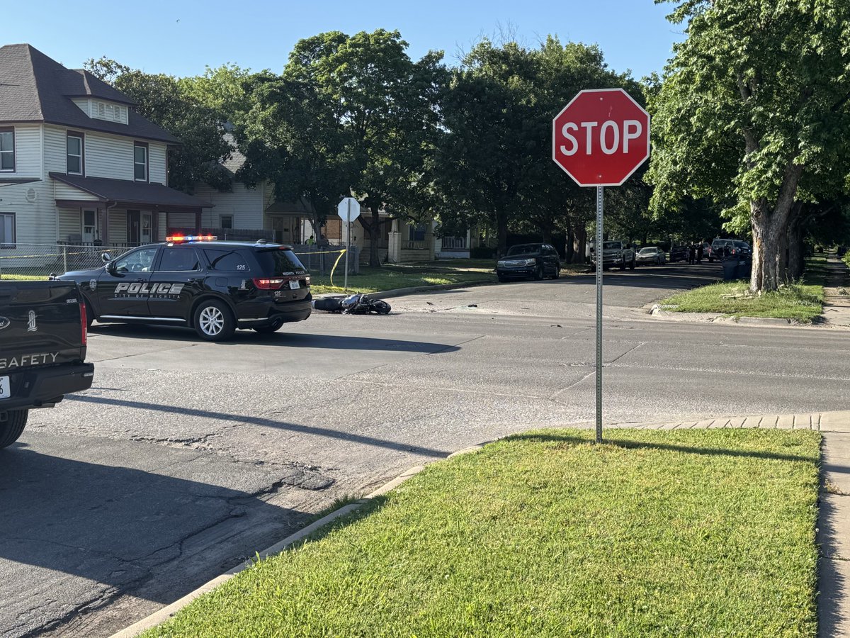 Wichita police confirm that a motorcyclist struck by a vehicle at Harry and Water on Thursday has died. The driver of the vehicle was arrested for involuntary manslaughter while DUI