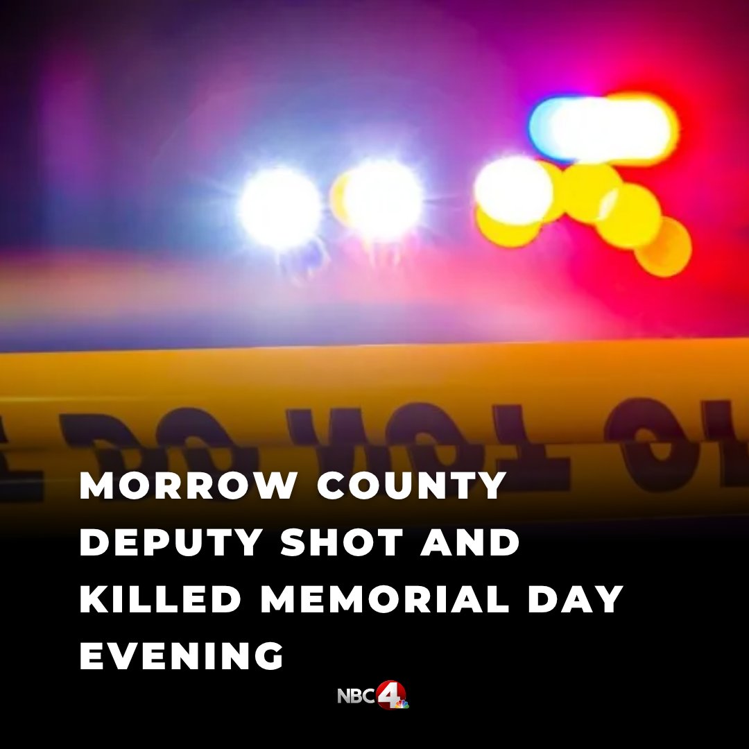 A Morrow County Deputy was shot and killed Memorial Day evening