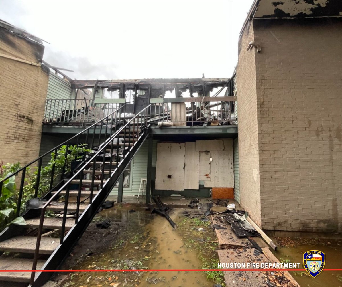 HFD responded to an apartment fire at 10,000 block of Club Creek Drive. Fire escalated to 2-alarm, damaging 16 units (3 occupied). Despite a brief mayday call that was quickly resolved, no injuries reported. Fire tapped out at 5:47am. Arson investigating