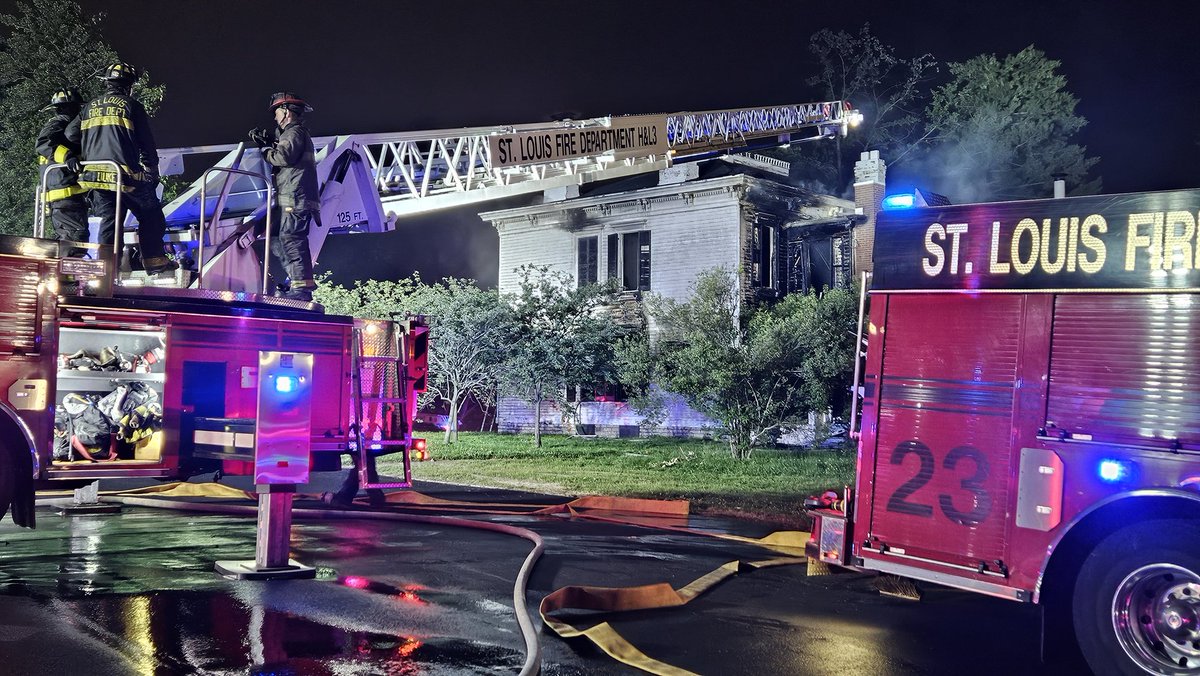 Fire has heavily damaged a historic house in Carondelet Park. The Alexander Lyle house, built in 1842,  is one of the oldest frame houses in St. Louis. No injuries have been reported