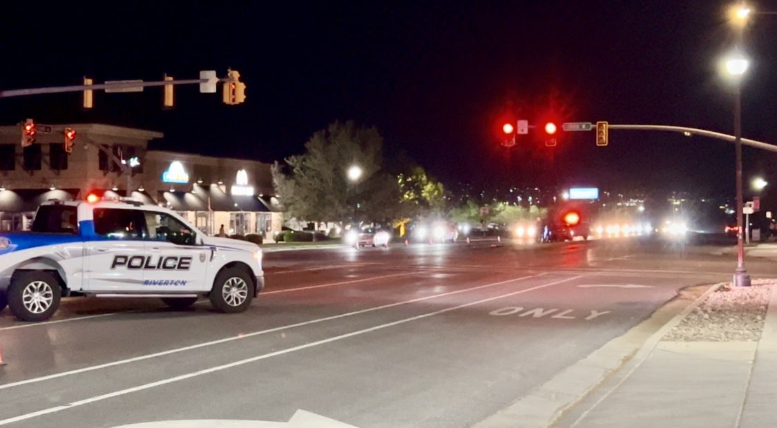 Riverton Police 12600 S 1300 W. Police are on scene of a multi vehicle crash. Cars are on every corner of the intersection. Injuries thankfully don’t sound to be very serious.
