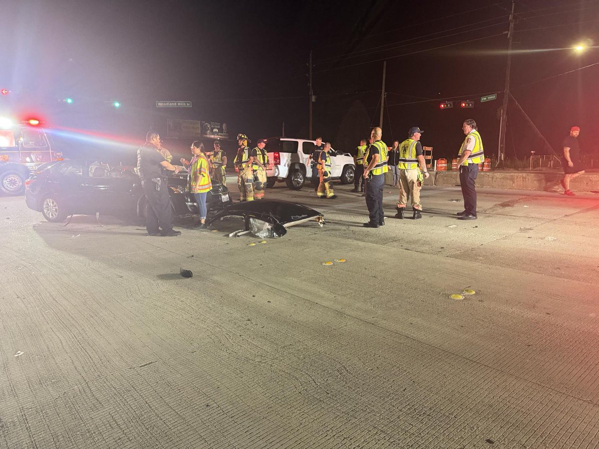 Constable Deputies are responding to a Crash at 4100 FM 1960 RD E.