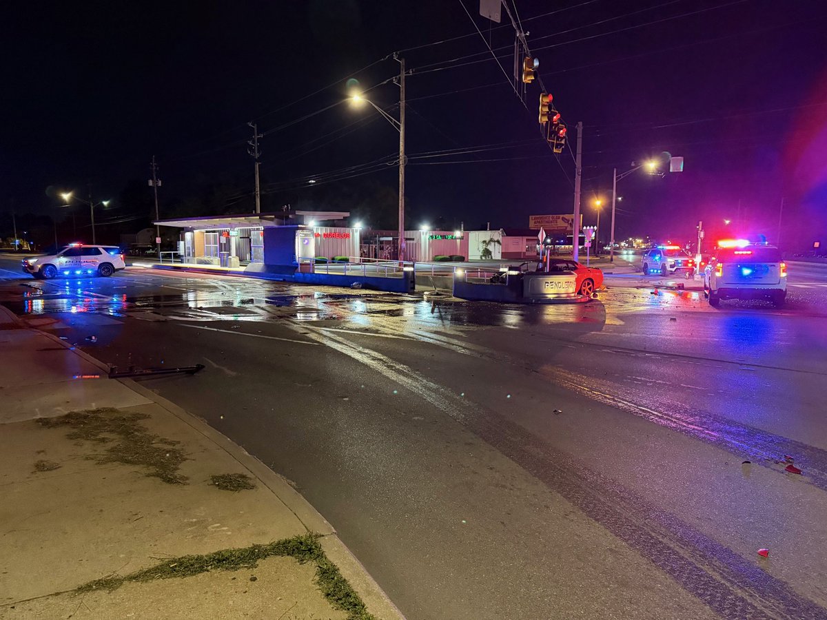 Two people were injured in a car crash in Lawrence early this morning.  Lawrence Police Department