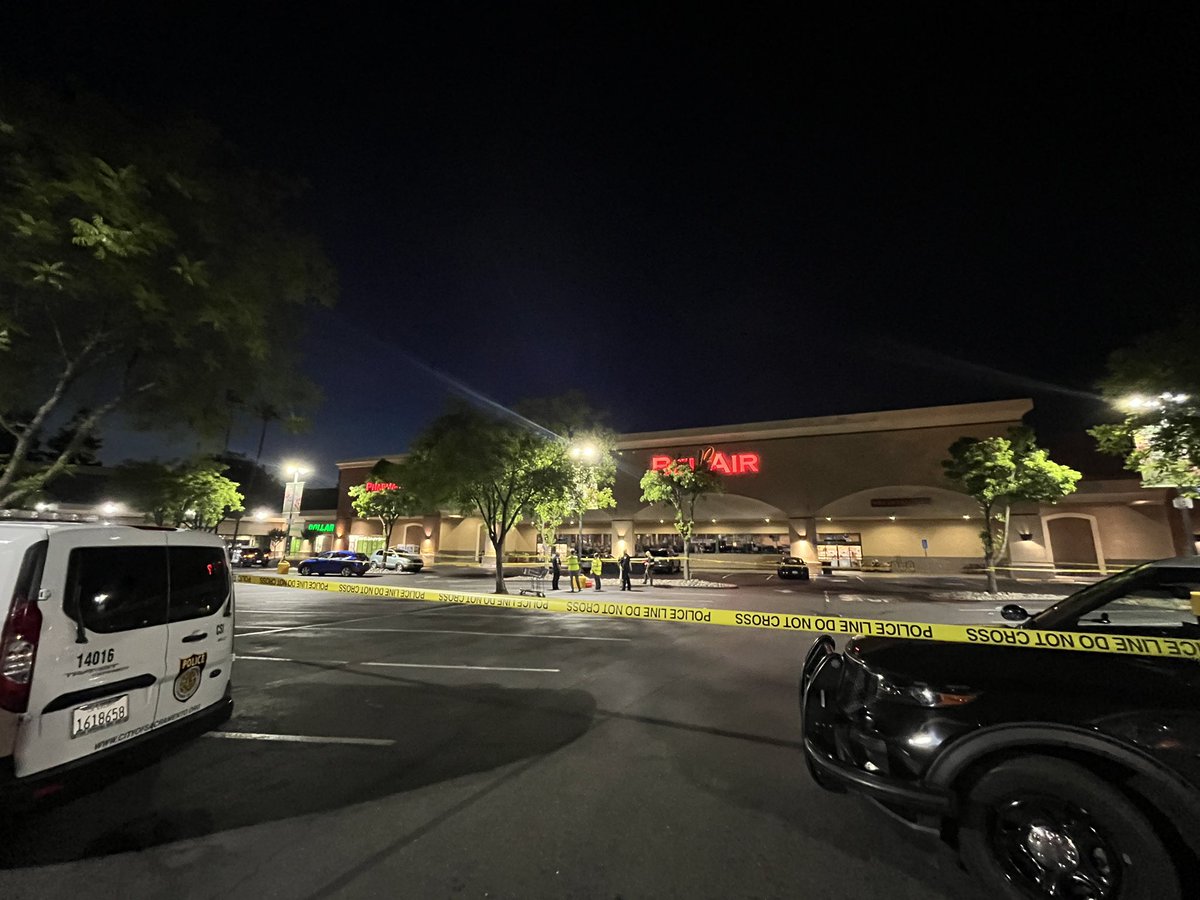 A woman is dead after she was pinned by her own car against a parked car according to @SacPolice The Bel Air is parking lot is mostly blocked off as investigators work