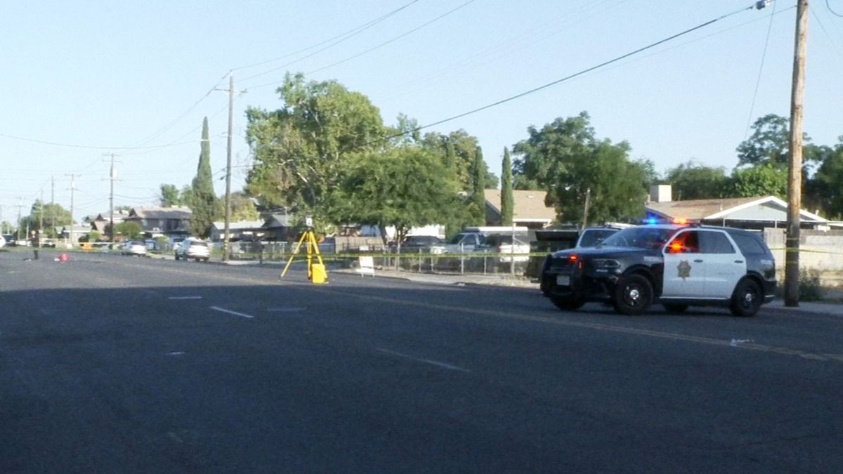 Fresno police are searching for the driver who hit and killed a man in central Fresno Wednesday morning