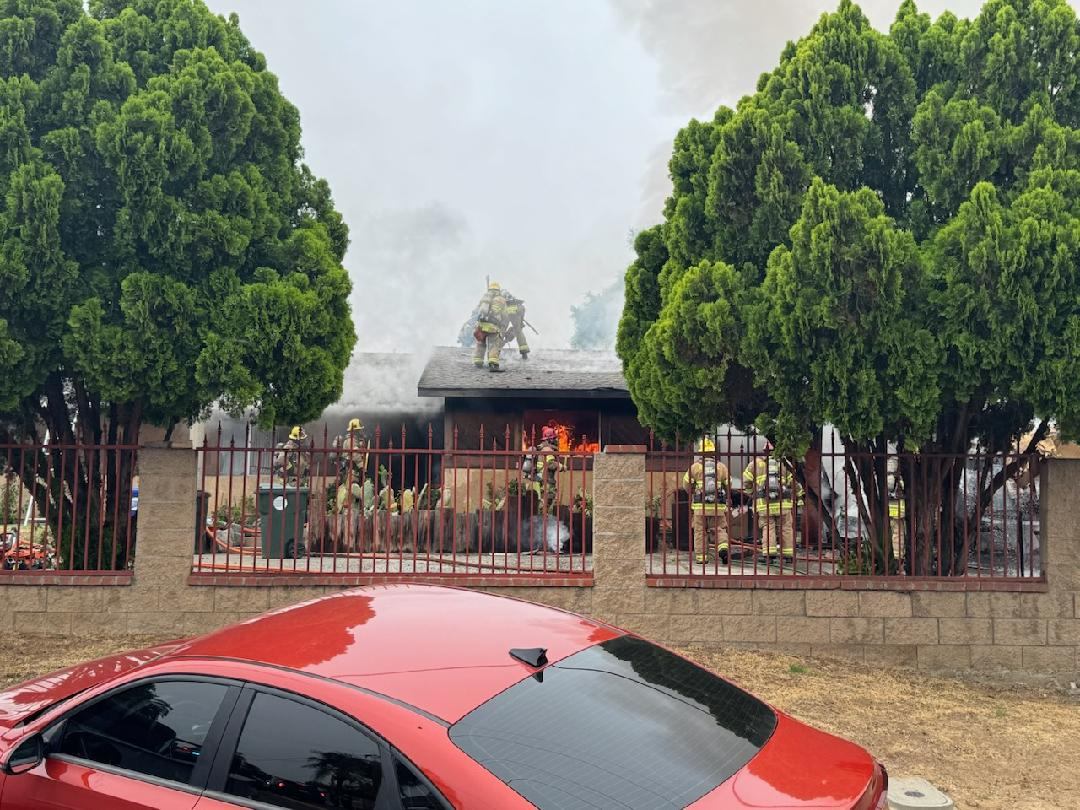 STRUCTURE FIRE . 3600 Block of Riverview Drive in Jurupa Valley. Firefighters are on-scene of a single-story, single family dwelling with a well-involved garage fire. Two adults have been displaced and no injuries have been reported. Resources will remain on-scene