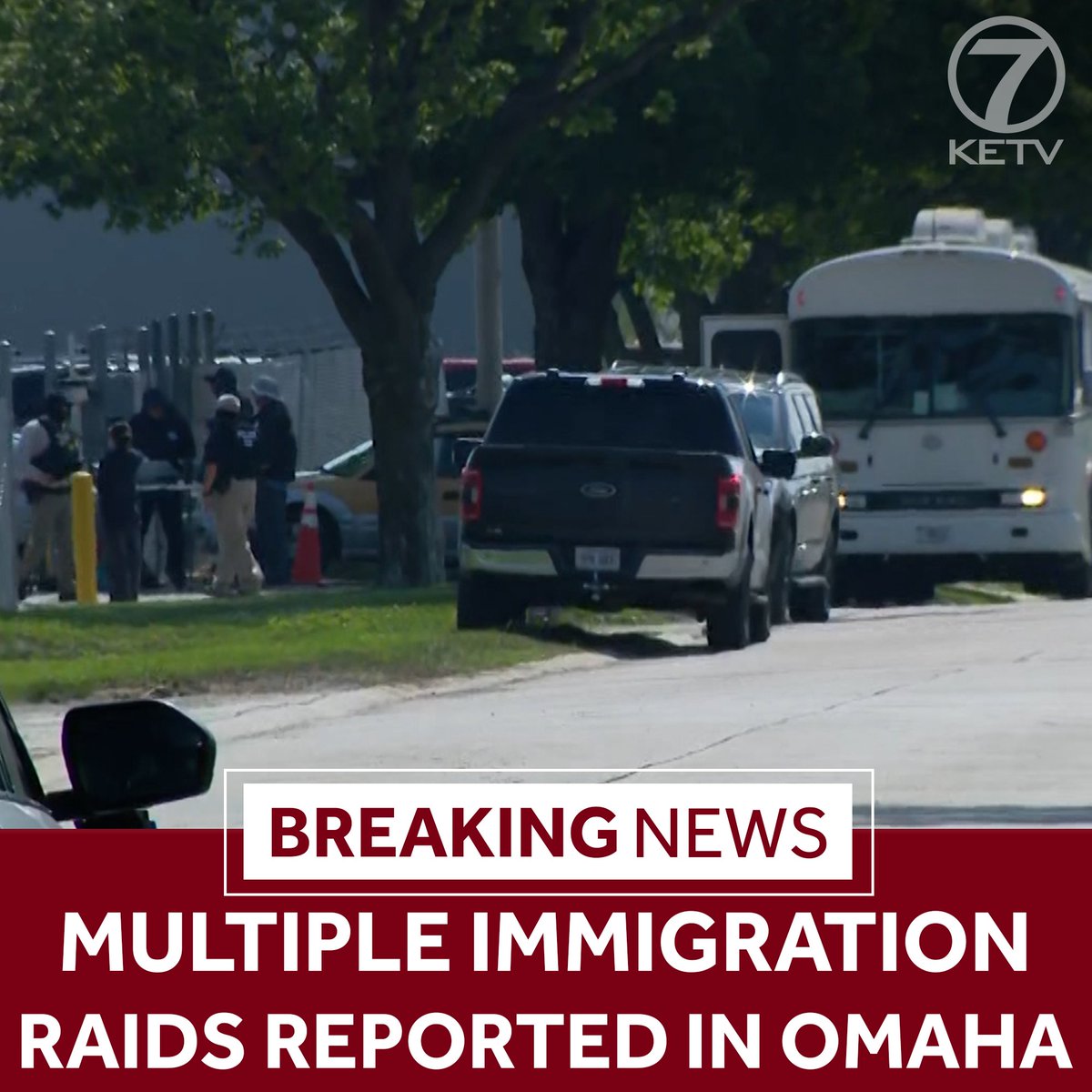 multiple confirmed immigration raids in Omaha on Tuesday morning.