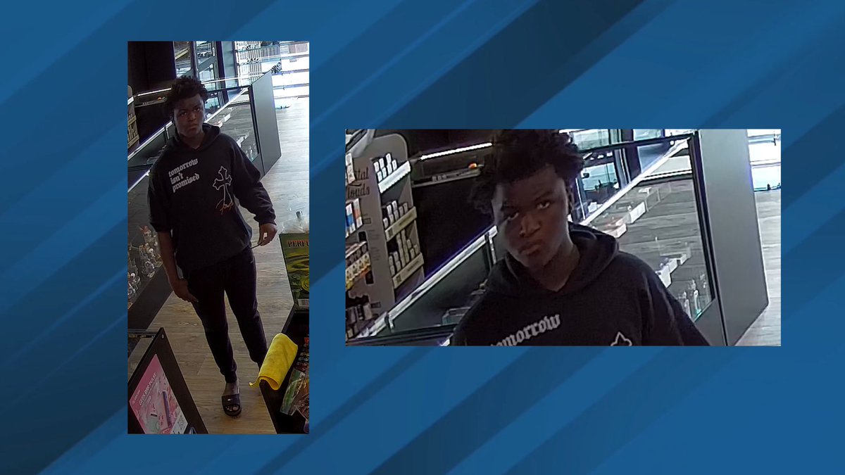 Police are seeking information on a suspect involved in a robbery around 4:25 p.m. Friday the 13th at the Evapo Vape Shop located at 10002 Wurzbach Road