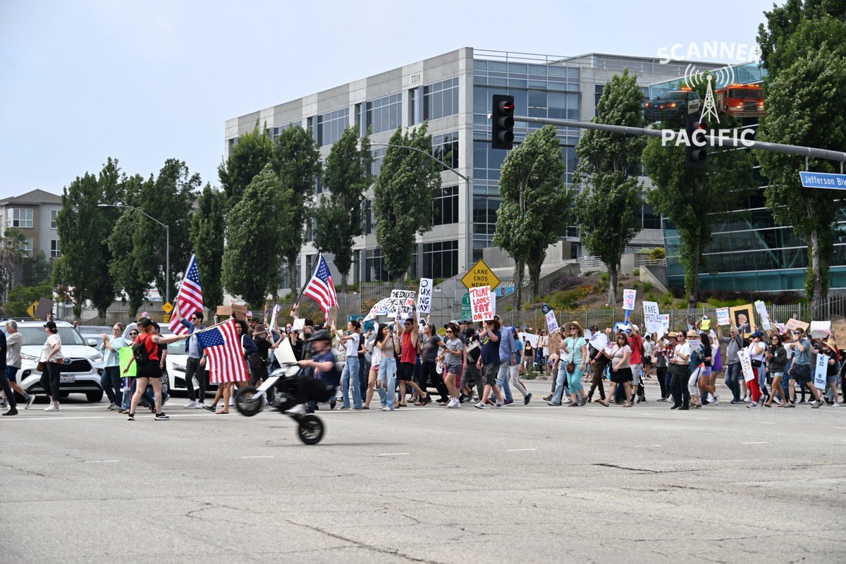 Playa Vista protest.   Los Angeles, California