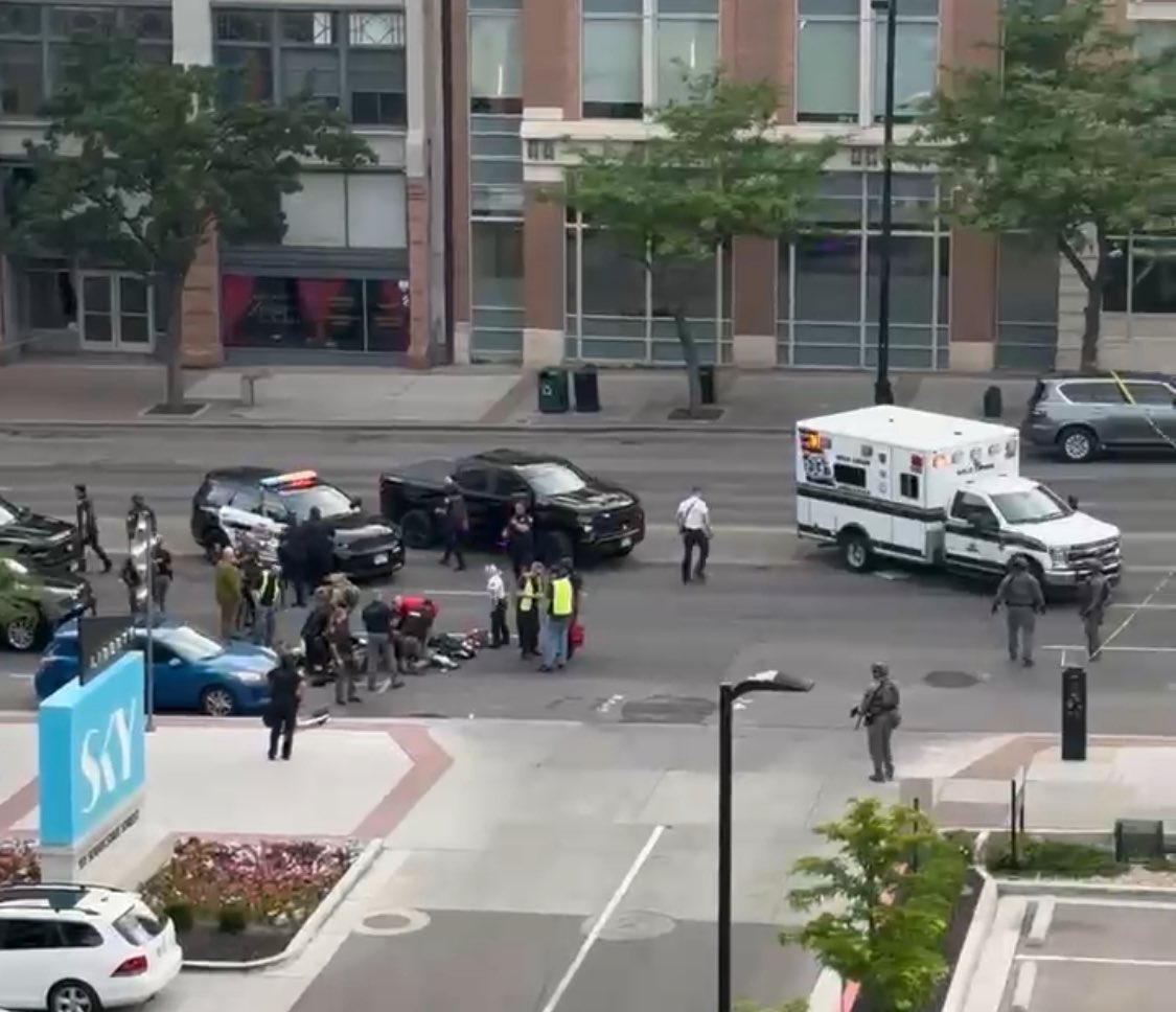 Two People Shot: One Victim, One Suspect, During Downtown Salt Lake City Demonstration. Salt Lake City, UT