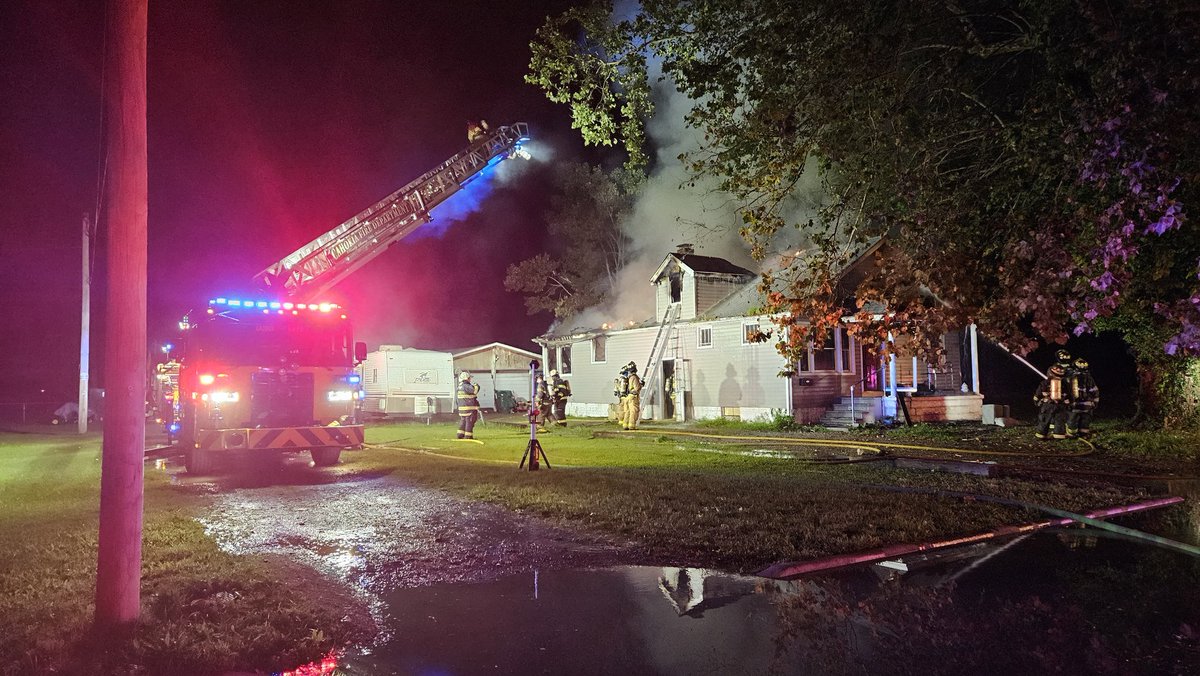 Firefighters from several Metro East departments are on the scene of acfore in the 400 block of Mildred in Cahokia Heights. The occupancy status of the house is in question, but nobody is thought to be in the house at this time