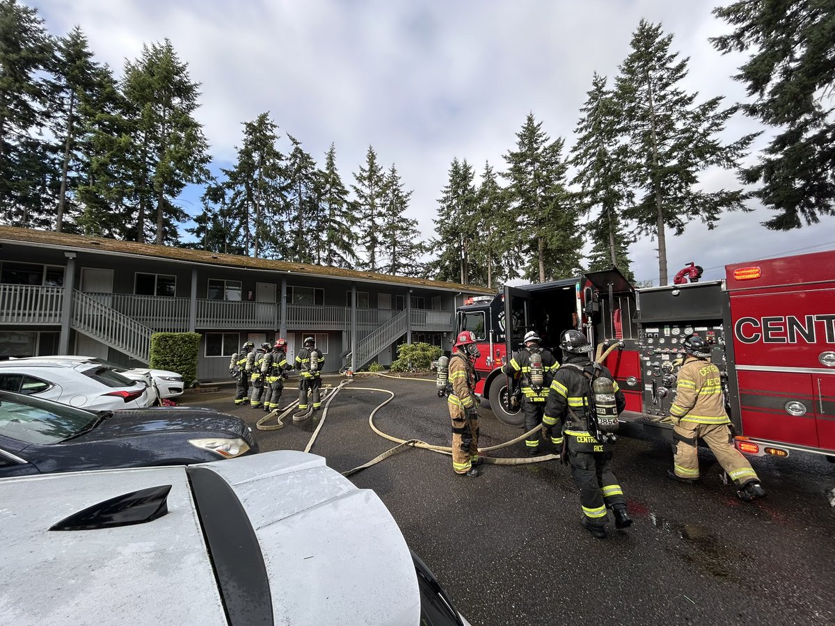 Crews were dispatched to an apartment fire in the 400 block of 161st St S in Spanaway just after 7:45 am. The fire is now out and was contained to one unit. All occupants safely evacuated. The Pierce County Fire Marshal’s Office is investigating the cause