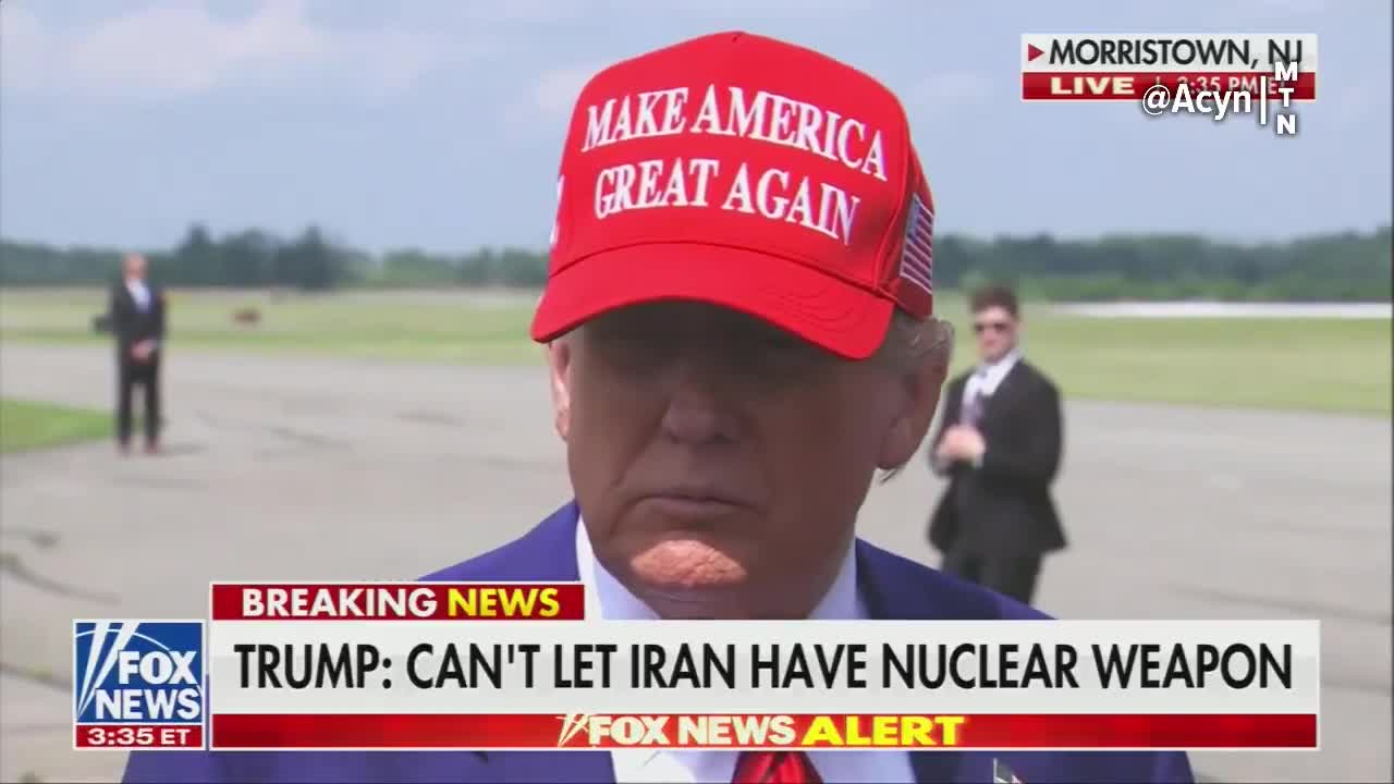 Reportero: ¿Sus servicios de inteligencia dijeron que no tienen pruebas de que Irán esté construyendo un arma nuclear Trump: Mis servicios de inteligencia se equivocan. ¿Quién dijo eso Reportero: Su directora nacional de inteligencia, Tulsi Gabbard. Trump: Se equivoca.
