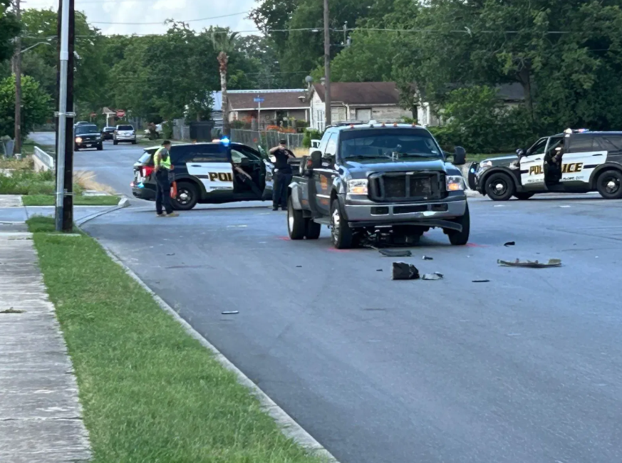 A man is in critical condition after his motorized scooter collided with a tow truck early Friday morning on the South Side