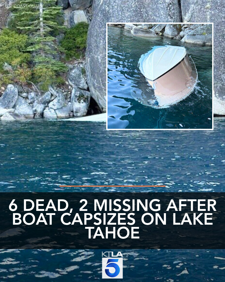 Six people died, two people were hospitalized and two others remain missing after a boat capsized on Lake Tahoe.
