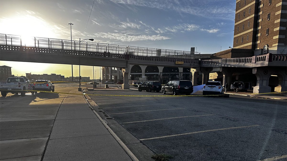 Officers are still investigating the scene of the overnight shooting that left two Texas Tech officers injured and one suspect dead