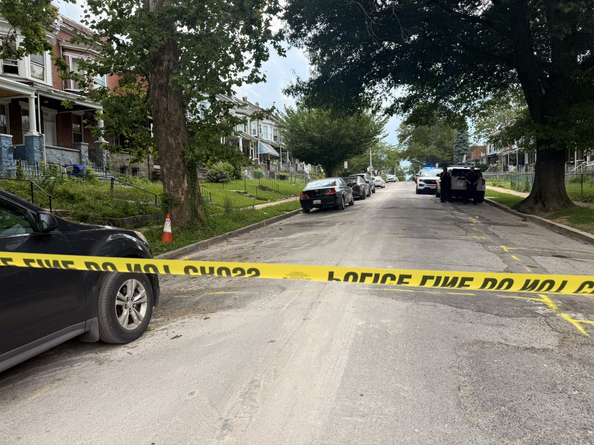 Baltimore Police are on scene of a police-involved shooting in the 2700 block of Mosher Street