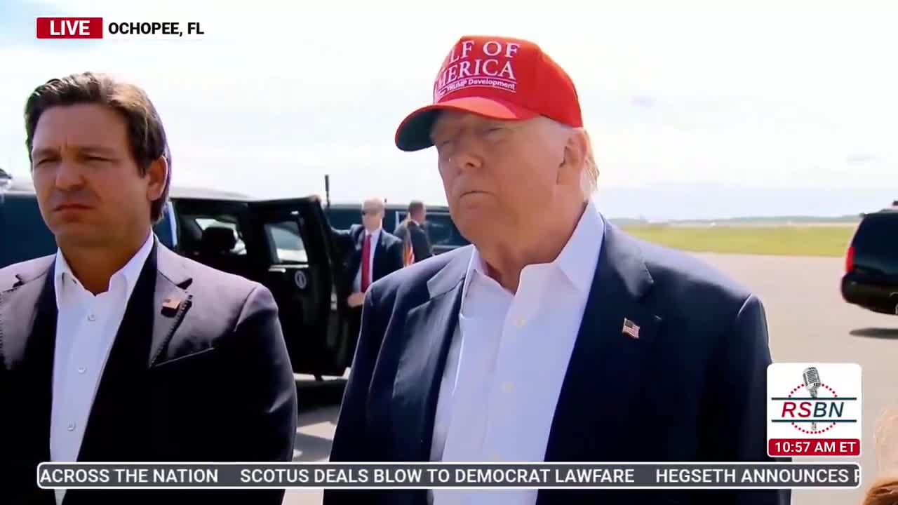 REPORTER: Are you concerned that Republicans are gonna be swayed by Musk and his money? TRUMP: I think what's gonna happen is DOGE is gonna look at Musk, and if DOGE looks at Musk we're gonna save a fortune. I don't think he should be playing that game with me.