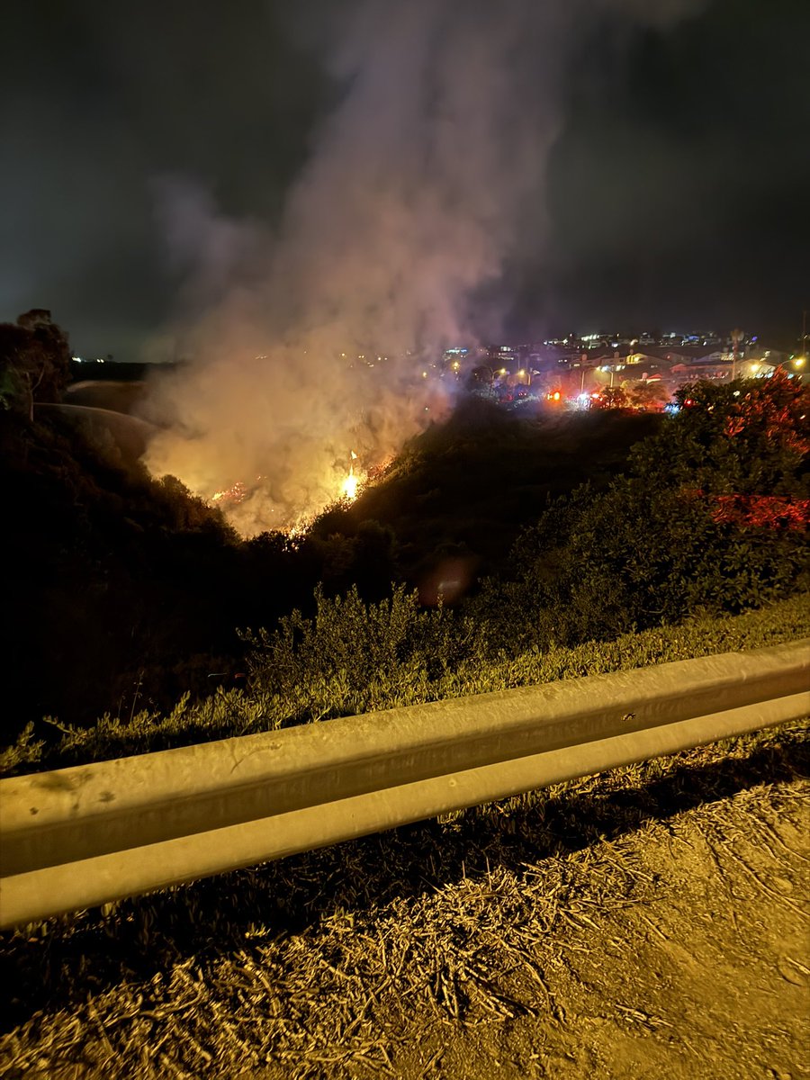 San Clemente - Firefighters are on scene in the 300 block of Avenida San Pablo for a vegetation fire. Forward progress of the fire has been stopped. No damage to structures. No cause determined yet