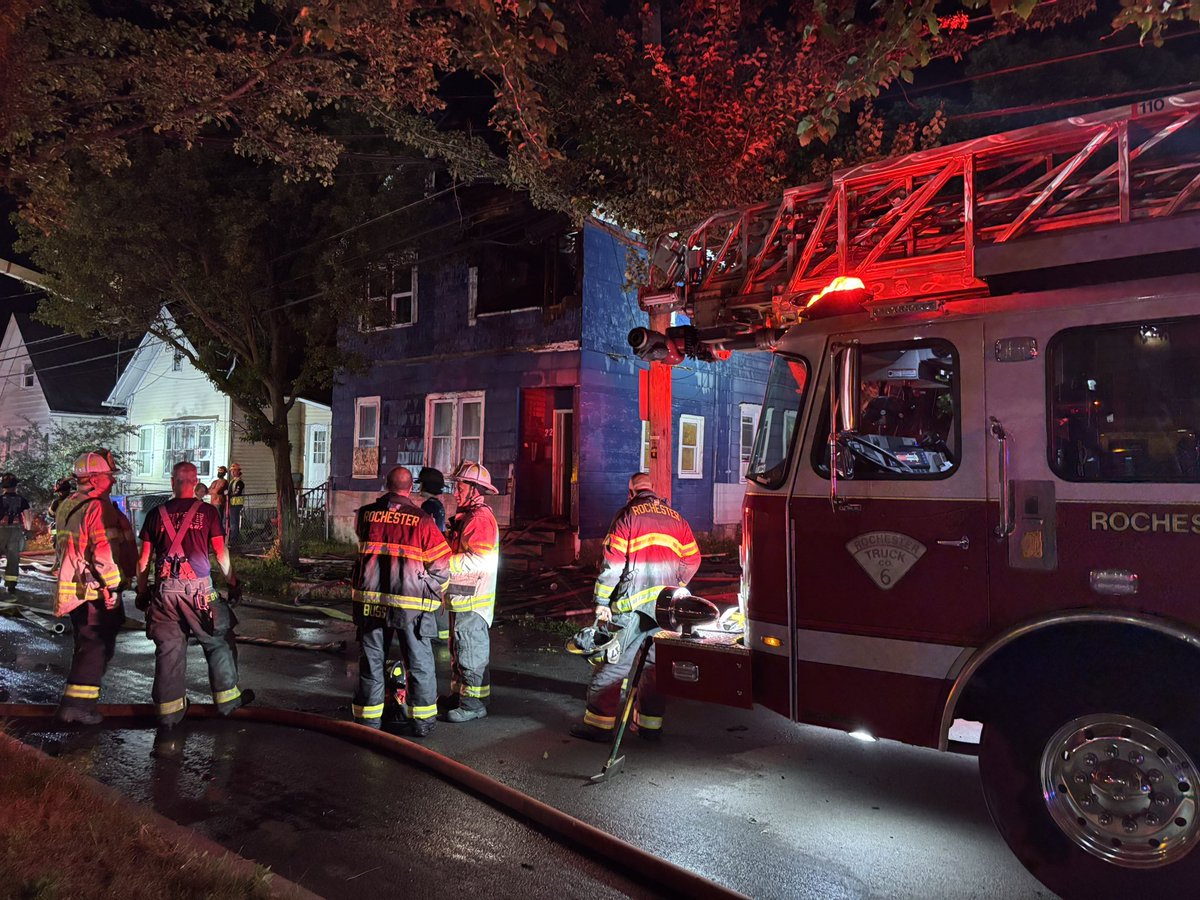 House fire on  Seibert Pl. House was vacant. No injuries cause under investigation