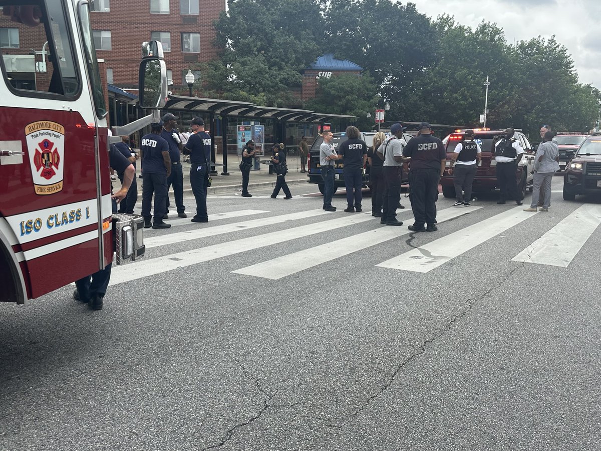 BaltimoreFire⁩ are on scene at the intersection of Pennsylvania & North Avenues in reference to multiple individuals experiencing overdose symptoms