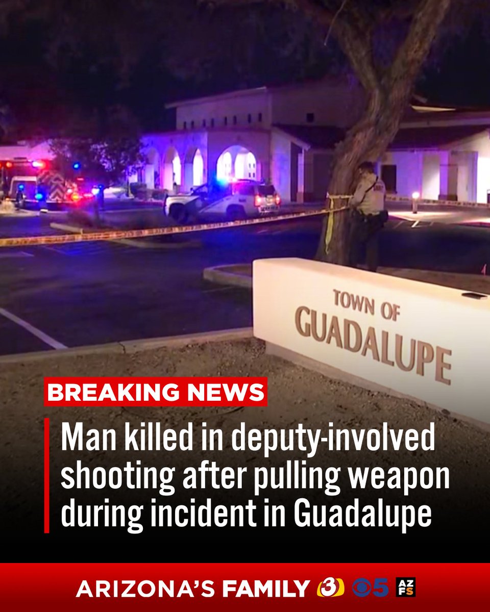 A man is dead after being shot by deputies when he reportedly pulled out a weapon during an incident in Guadalupe overnight