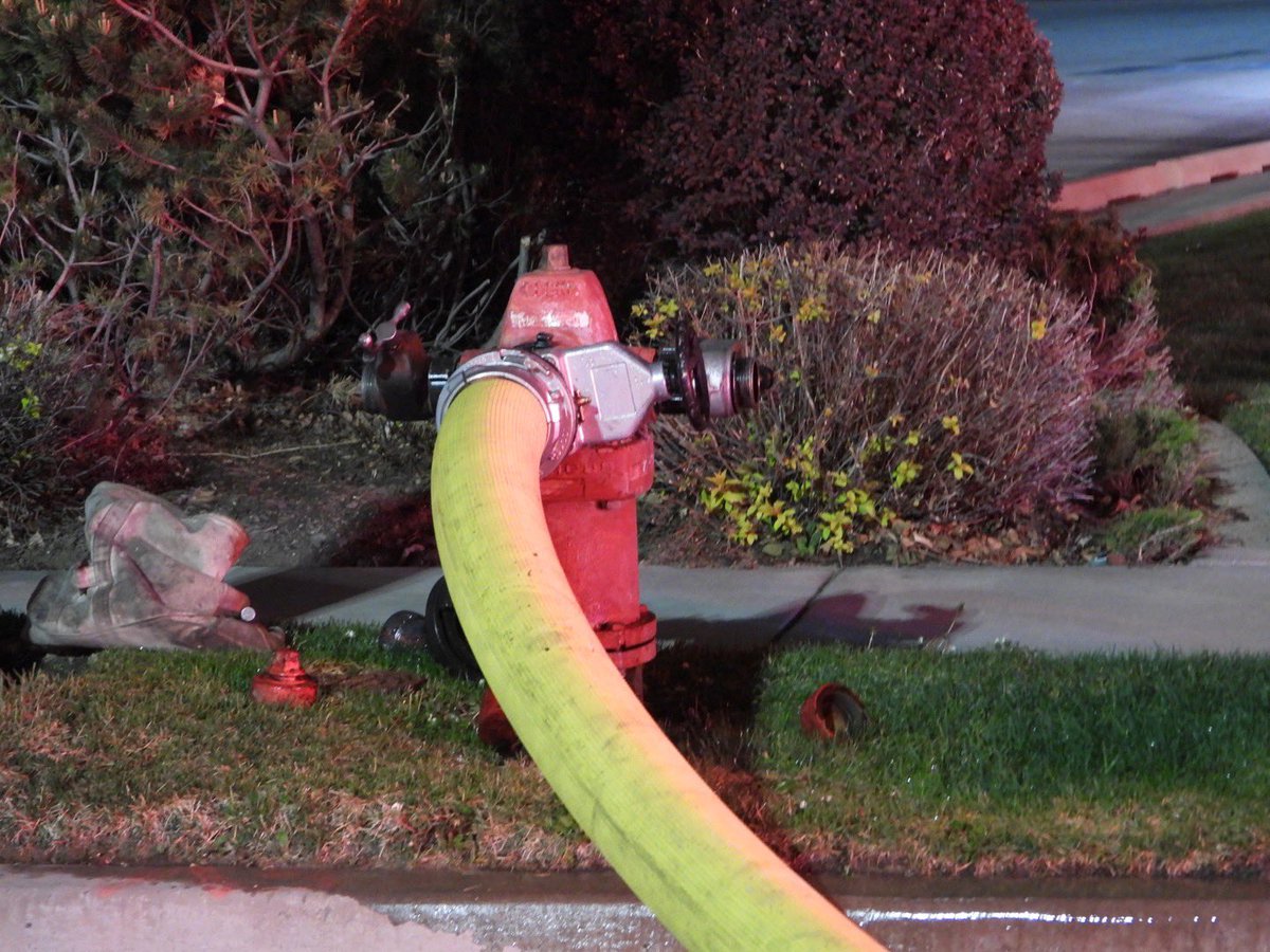 Overnight St George 260 N 2650 E St. At approx 0105 St George Fire crews were dispatched to a house fire. On arrival they advised they had 30ft flames coming from the rear of the home and a 2nd structure was also catching fire. Police also assisted in evacuating surrounding