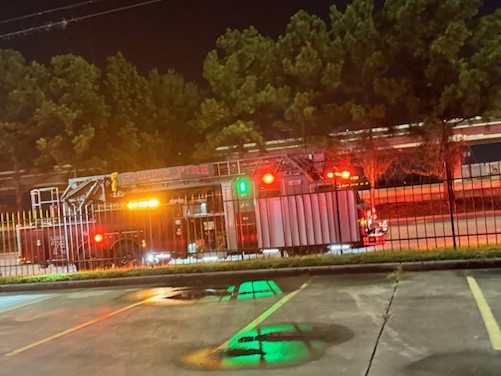 Spring Fire dept was able to put the building fire out at 16700 NORTH FWY.