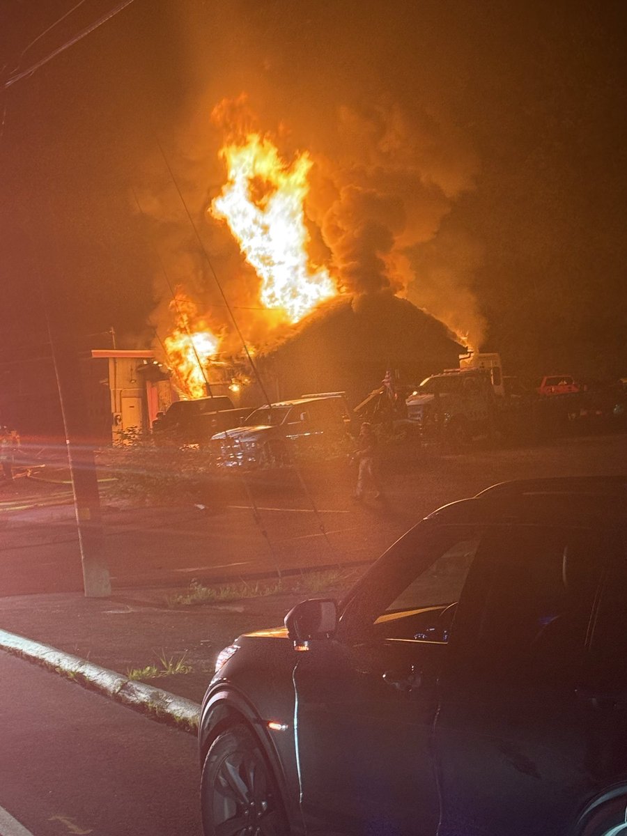 Naugatuck firefighters were fighting a blaze at Reliable Pools & Spas on Prospect Street on Tuesday night