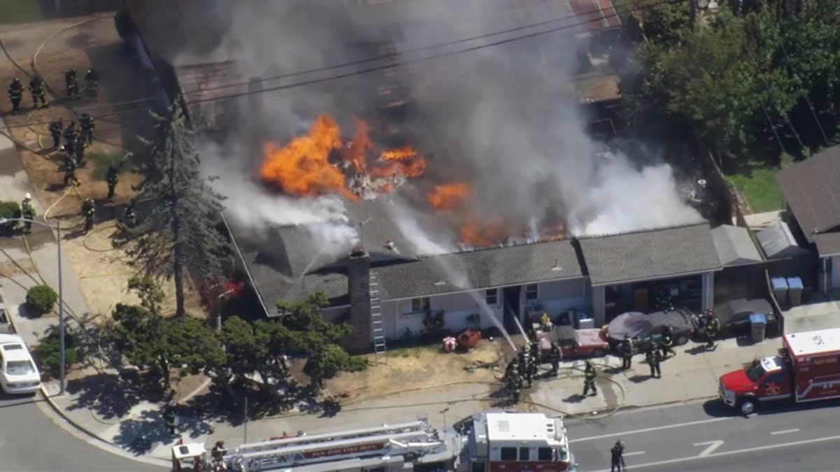 4 displaced after 3-alarm San Jose house fire extends to another home, officials say