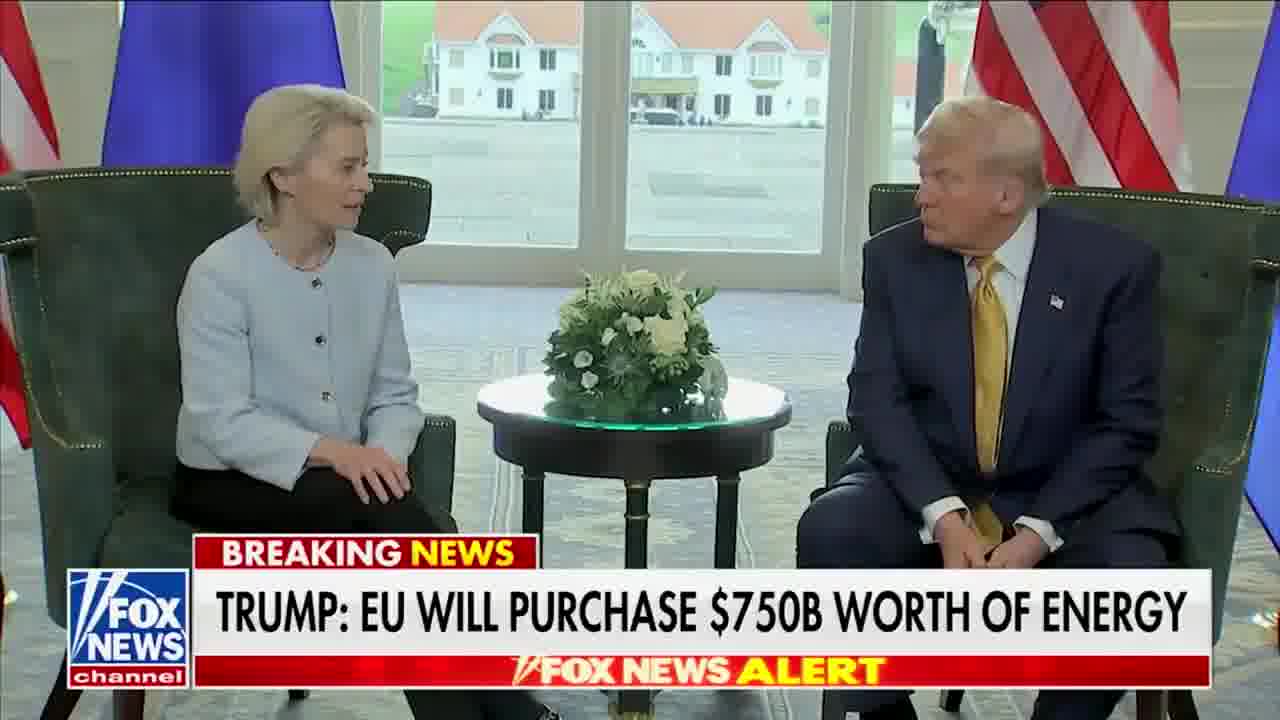 .@vonderleyen: Temos um acordo comercial entre as duas maiores economias do mundo — e é um grande acordo. É um acordo.