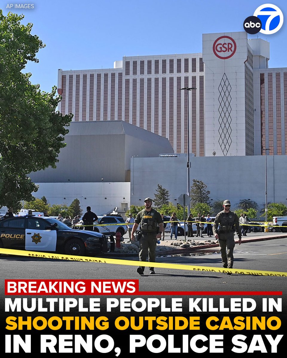 A gunman opened fire just outside a casino in Reno, Nevada, Monday morning, fatally shooting multiple people.A local council member confirmed the deaths in a Facebook post, but did not say how many people were killed