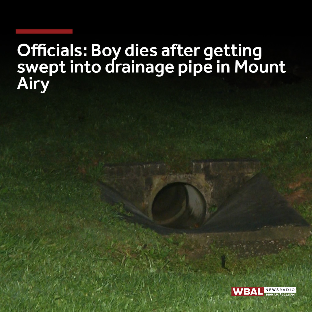 A 13-year-old boy died after getting swept into a drainage pipe while playing with other kids in Mount Airy