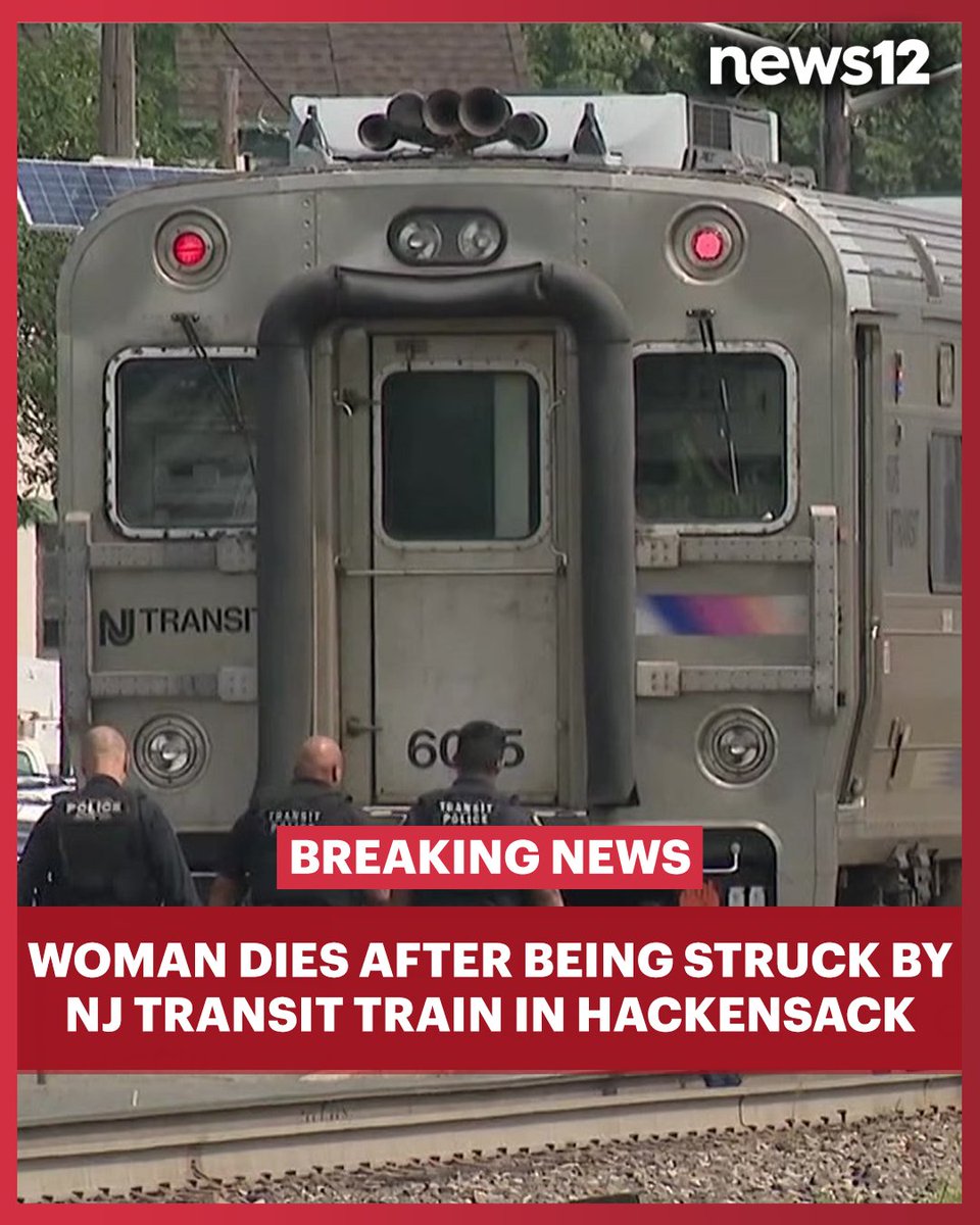 A woman in her 20s was fatally struck by an NJ Transit train near Essex Street Station in Hackensack