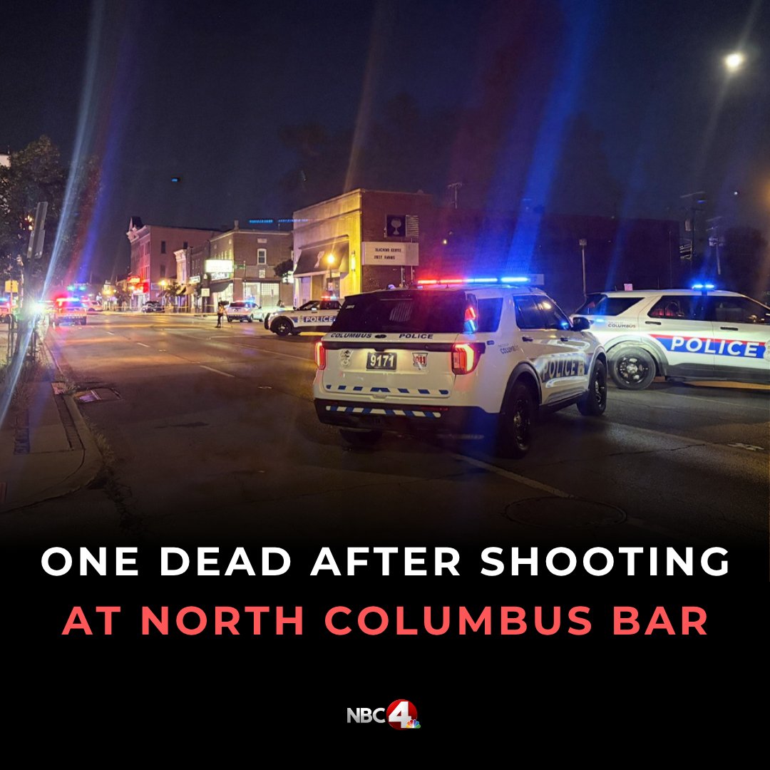 A heavy police presence developed outside of a north Columbus bar after one person was fatally shot early Friday morning